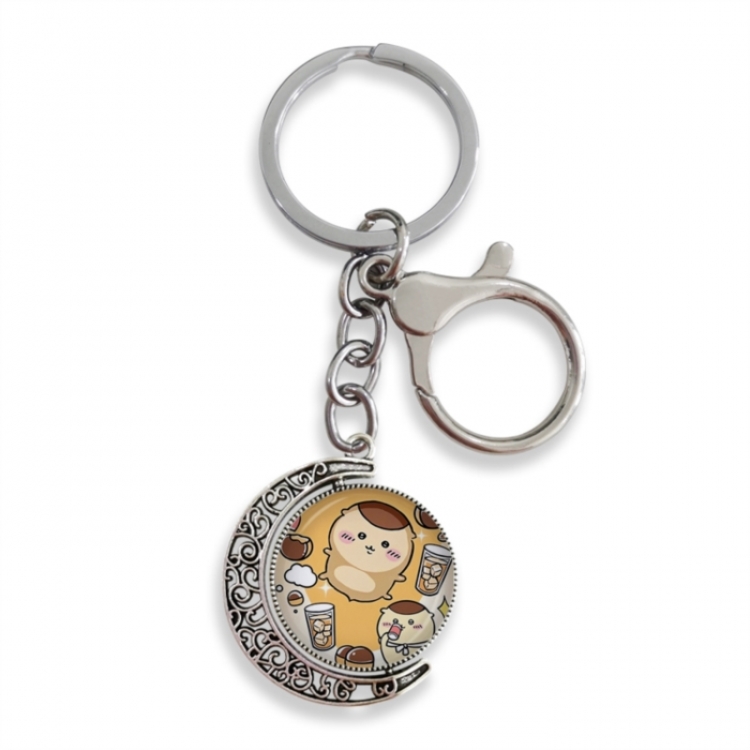 Chiikawa Anime double-sided crystal rotating gemstone keychain pendant price for 5 pcs