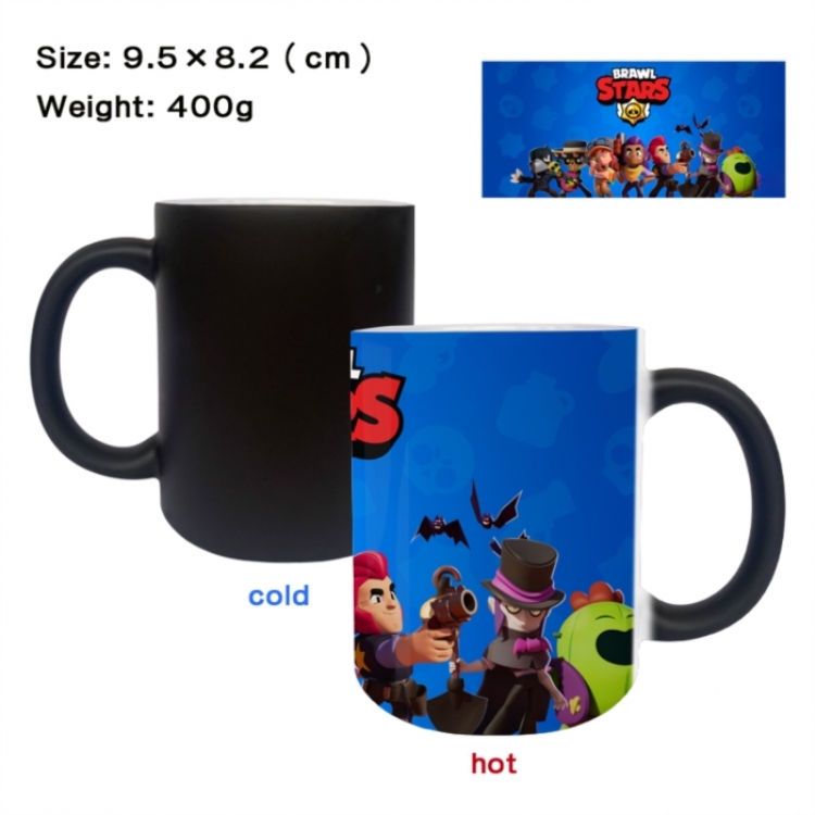 Brawl Stars Anime peripherals color changing ceramic cup tea cup mug 9.5X8.2cm