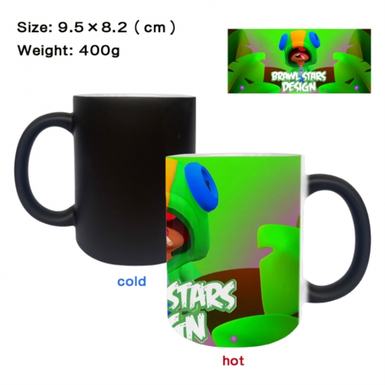 Brawl Stars Anime peripherals color changing ceramic cup tea cup mug 9.5X8.2cm