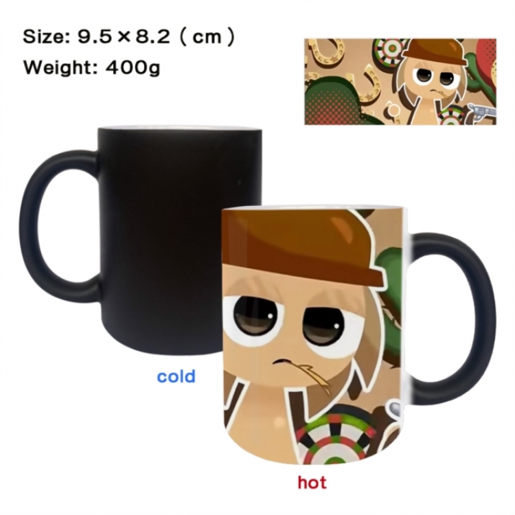 Sprunki Anime peripherals color changing ceramic cup tea cup mug 9.5X8.2cm