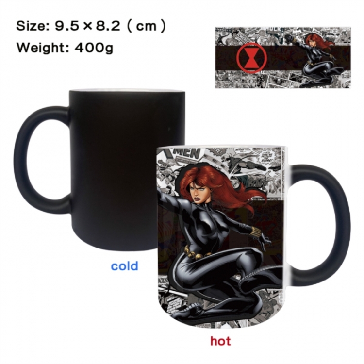 Marvel Anime peripherals color changing ceramic cup tea cup mug 9.5X8.2cm