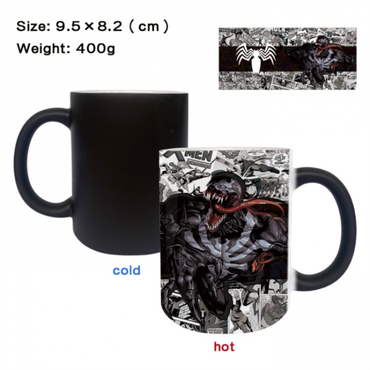 Marvel Anime peripherals color changing ceramic cup tea cup mug 9.5X8.2cm