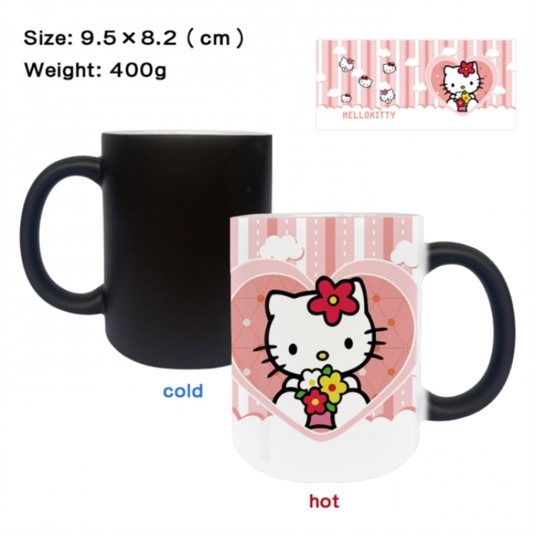 sanrio Anime peripherals color changing ceramic cup tea cup mug 9.5X8.2cm