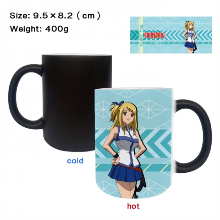 Fairy tail Anime peripherals color changing ceramic cup tea cup mug 9.5X8.2cm
