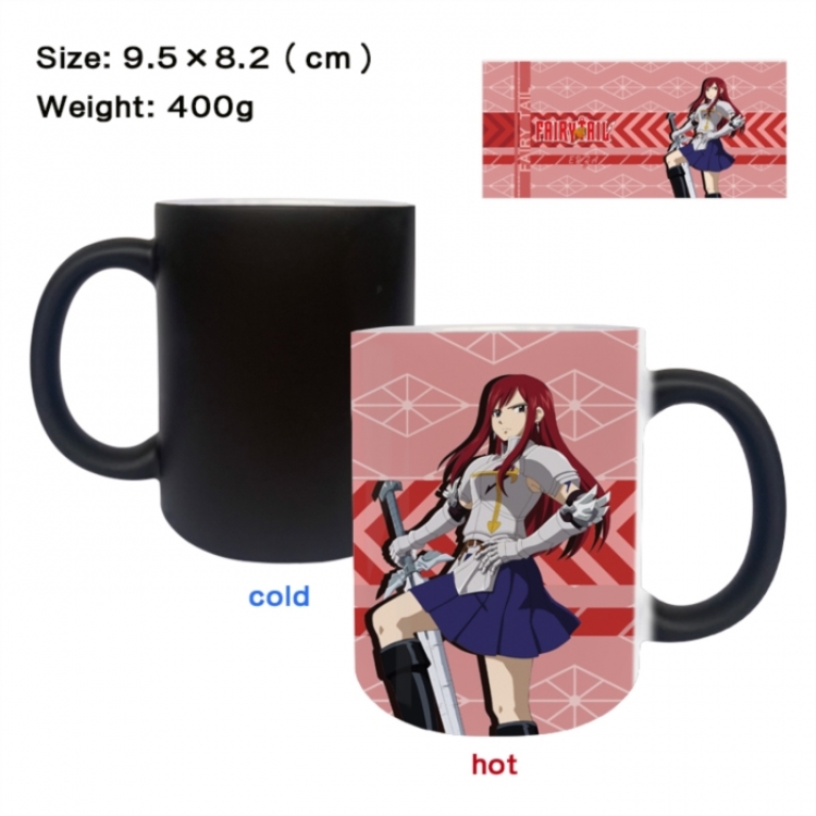 Fairy tail Anime peripherals color changing ceramic cup tea cup mug 9.5X8.2cm