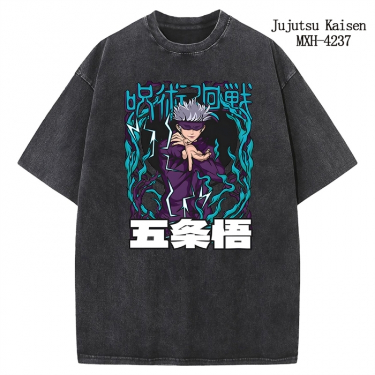 Jujutsu Kaisen Anime peripheral pure cotton washed and worn T-shirt from S to 2XL
