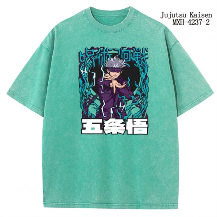 Jujutsu Kaisen Anime peripheral pure cotton washed and worn T-shirt from S to 2XL