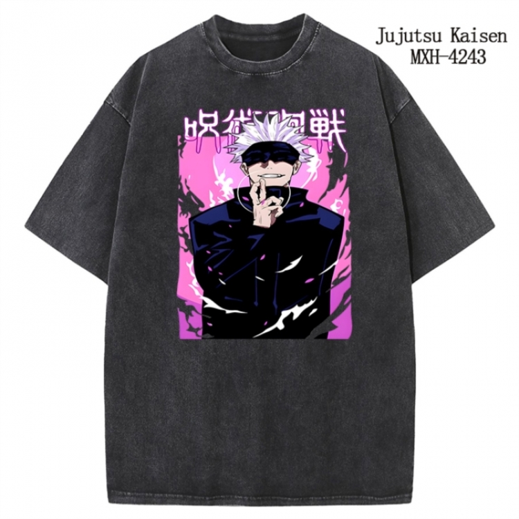 Jujutsu Kaisen Anime peripheral pure cotton washed and worn T-shirt from S to 2XL