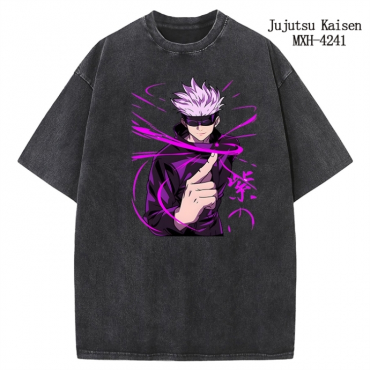Jujutsu Kaisen Anime peripheral pure cotton washed and worn T-shirt from S to 2XL