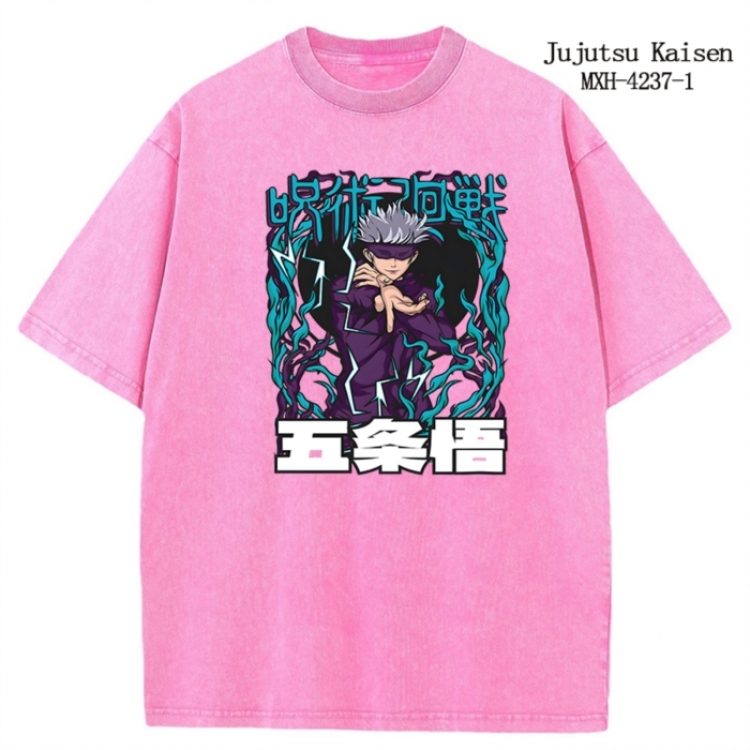 Jujutsu Kaisen Anime peripheral pure cotton washed and worn T-shirt from S to 2XL