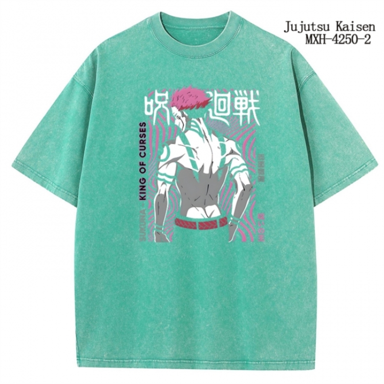 Jujutsu Kaisen Anime peripheral pure cotton washed and worn T-shirt from S to 2XL