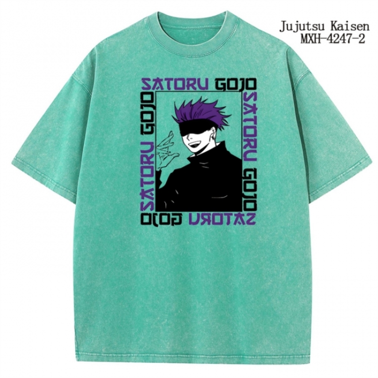 Jujutsu Kaisen Anime peripheral pure cotton washed and worn T-shirt from S to 2XL