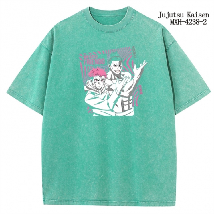 Jujutsu Kaisen Anime peripheral pure cotton washed and worn T-shirt from S to 2XL