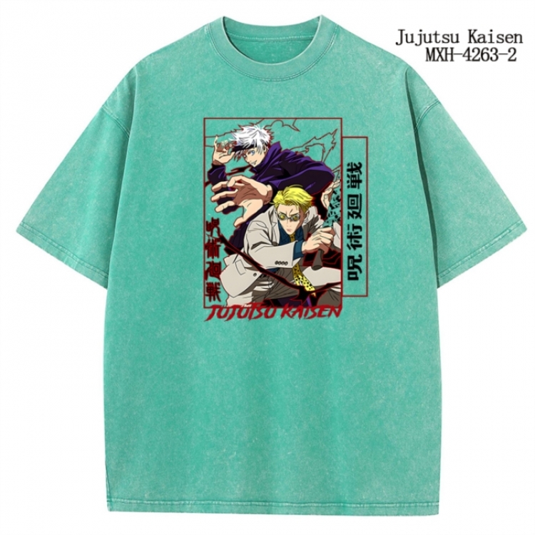 Jujutsu Kaisen Anime peripheral pure cotton washed and worn T-shirt from S to 2XL