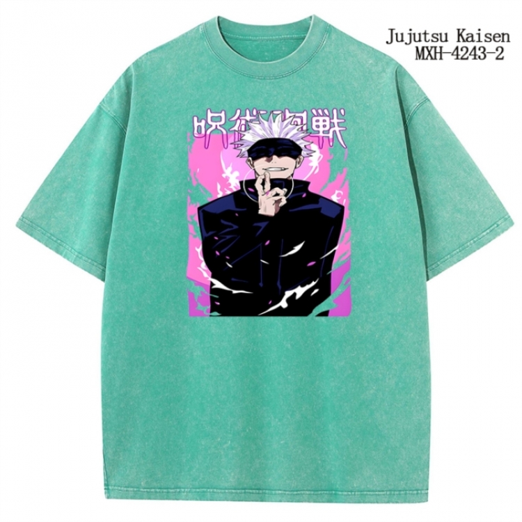 Jujutsu Kaisen Anime peripheral pure cotton washed and worn T-shirt from S to 2XL
