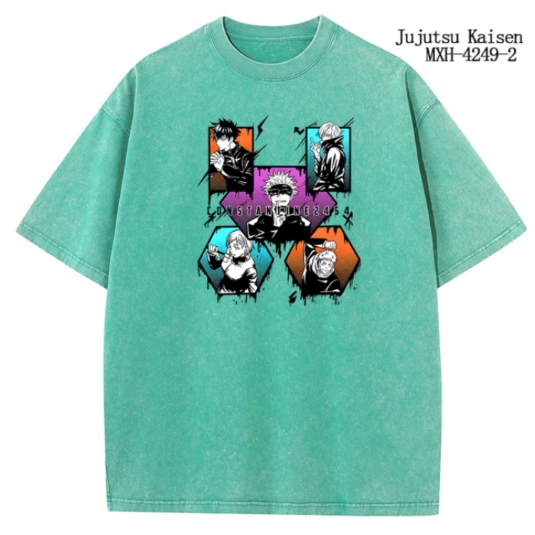 Jujutsu Kaisen Anime peripheral pure cotton washed and worn T-shirt from S to 2XL