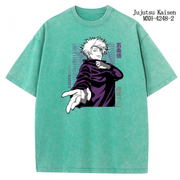 Jujutsu Kaisen Anime peripheral pure cotton washed and worn T-shirt from S to 2XL