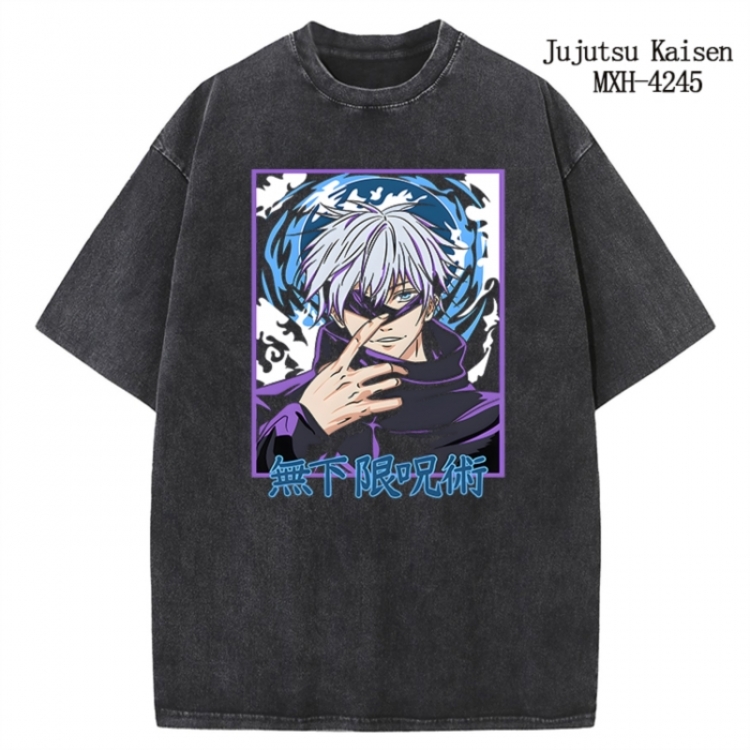 Jujutsu Kaisen Anime peripheral pure cotton washed and worn T-shirt from S to 2XL