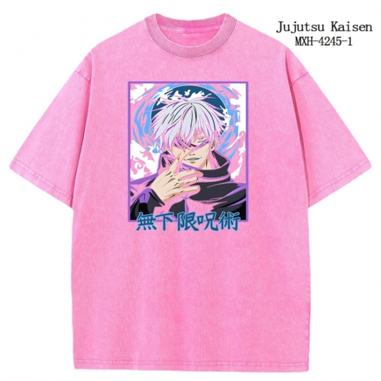 Jujutsu Kaisen Anime peripheral pure cotton washed and worn T-shirt from S to 2XL