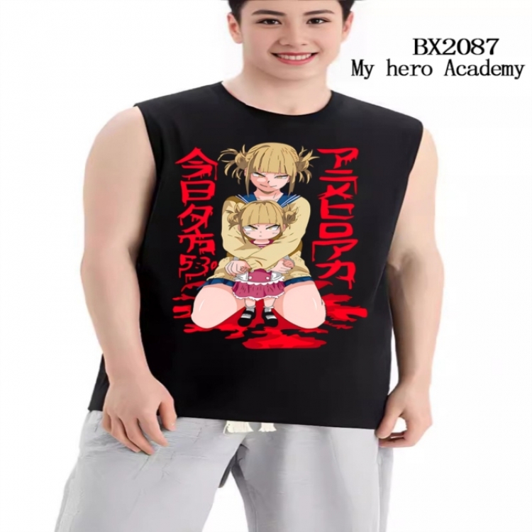 My Hero Academia Anime peripheral printed pure cotton vest T-shirt from S to 3XL