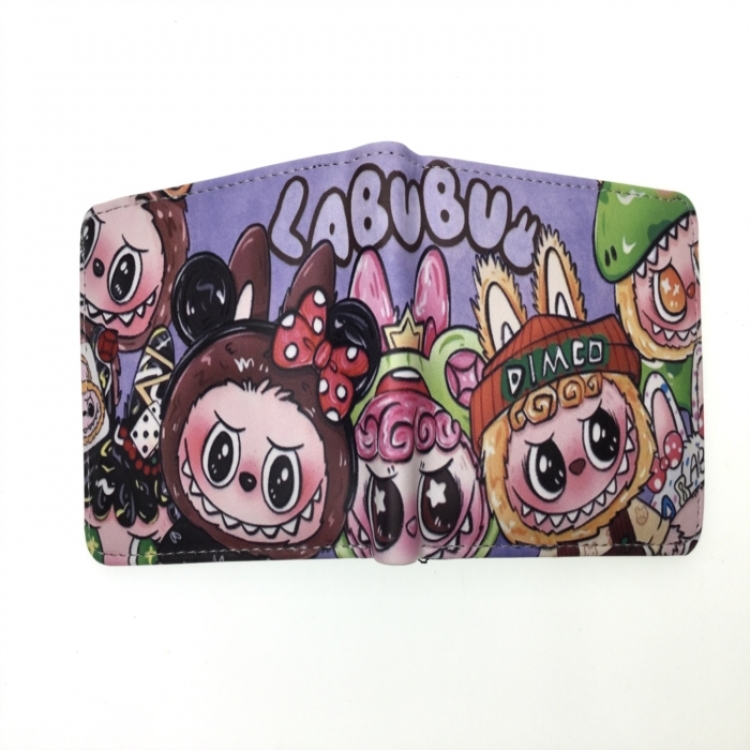 LABUBU Anime two fold  Short wallet 11X9.5CM 60G 