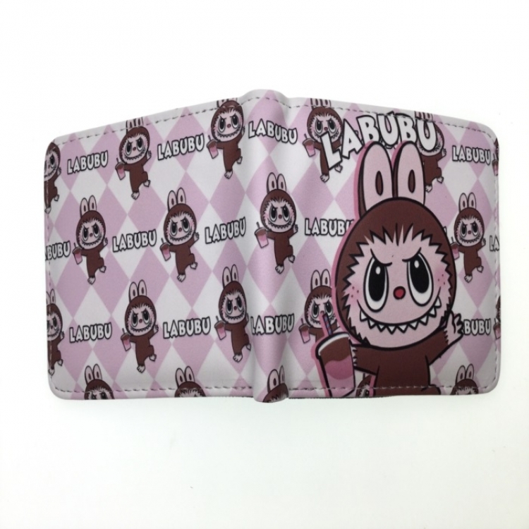 LABUBU Anime two fold  Short wallet 11X9.5CM 60G 