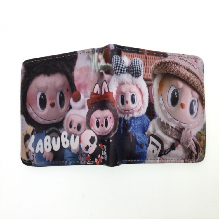 LABUBU Anime two fold  Short wallet 11X9.5CM 60G 