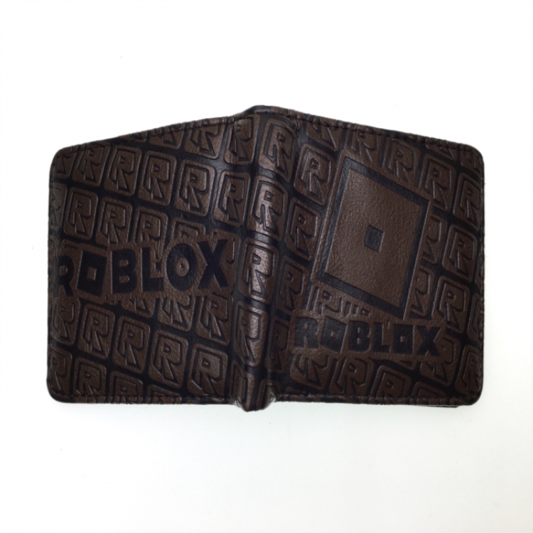 Roblox Half fold embossed short leather wallet 11X10CM