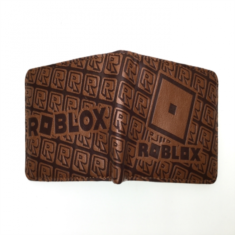 Minecraft Half fold embossed short leather wallet 11X10CM