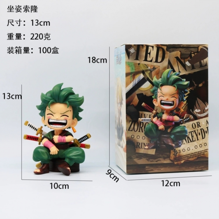 One Piece Boxed Figure Decoration Model 13cm