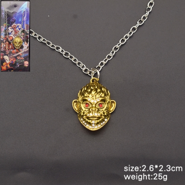 Black Myth Anime cartoon metal necklace pendant price for 5 pcs 