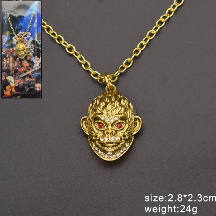 Black Myth Anime cartoon metal necklace pendant price for 5 pcs
