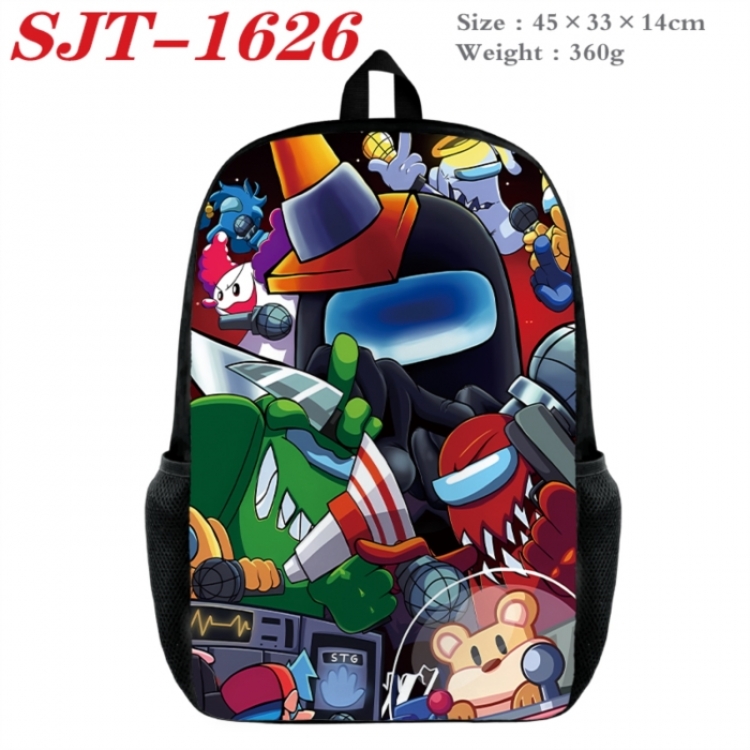 Among us Anime nylon canvas backpack student backpack 45x33x14cm