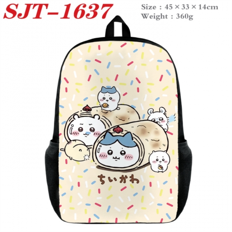 Chiikawa Anime nylon canvas backpack student backpack 45x33x14cm