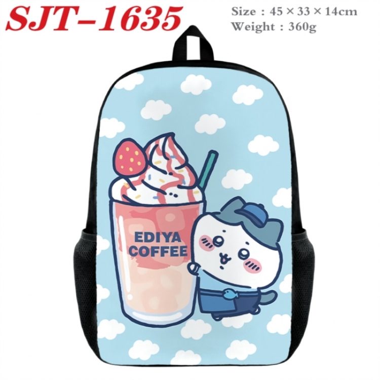 Chiikawa Anime nylon canvas backpack student backpack 45x33x14cm