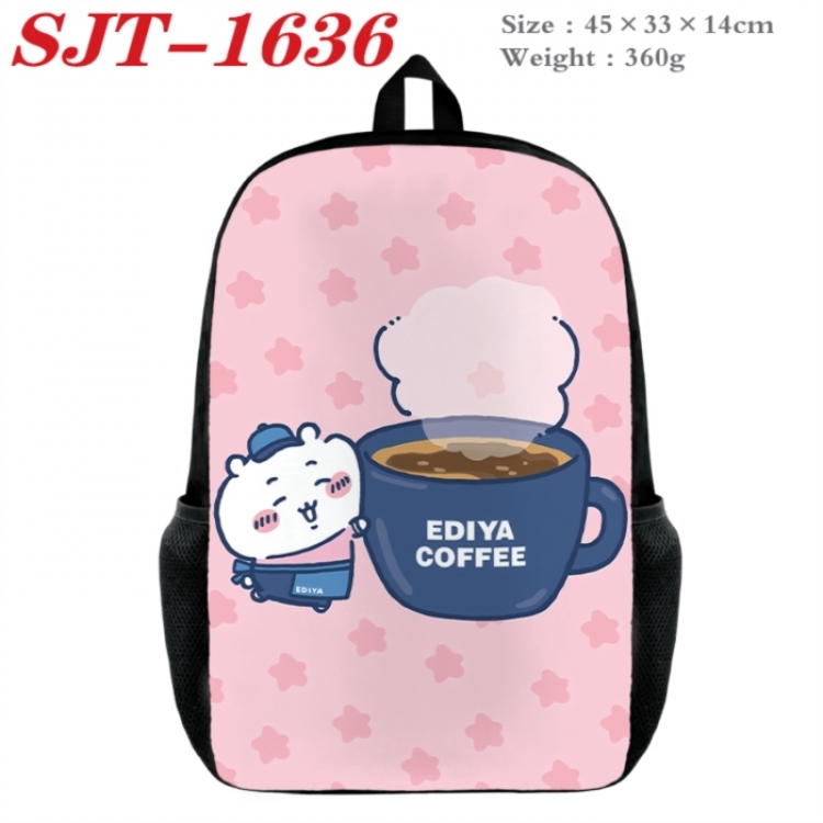 Chiikawa Anime nylon canvas backpack student backpack 45x33x14cm