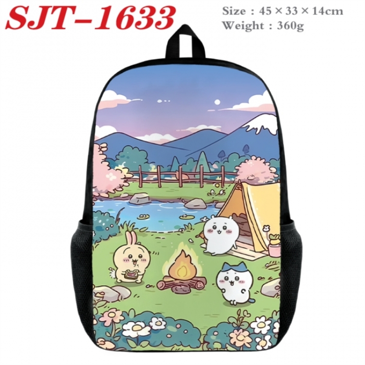 Chiikawa Anime nylon canvas backpack student backpack 45x33x14cm