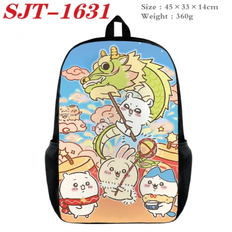 Chiikawa Anime nylon canvas backpack student backpack 45x33x14cm