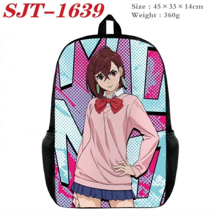 Dandadan Anime nylon canvas backpack student backpack 45x33x14cm