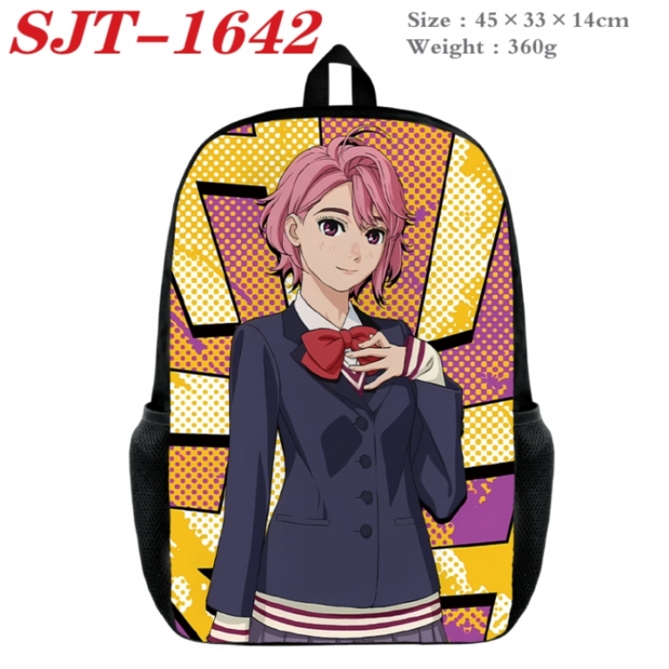 Dandadan Anime nylon canvas backpack student backpack 45x33x14cm