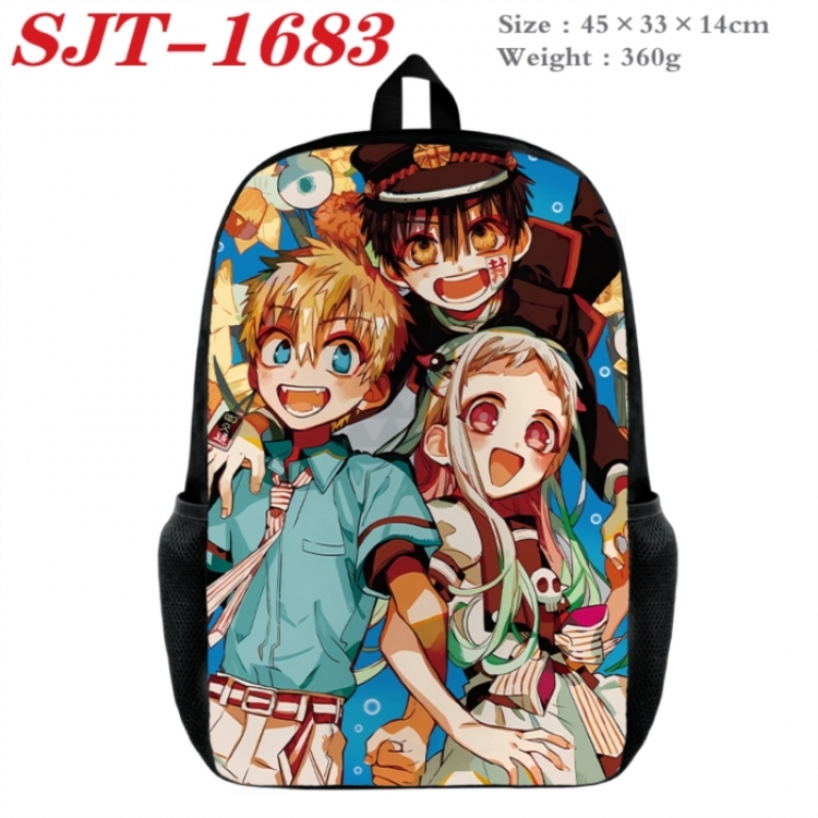 Toilet-bound Hanako-kun Anime nylon canvas backpack student backpack 45x33x14cm