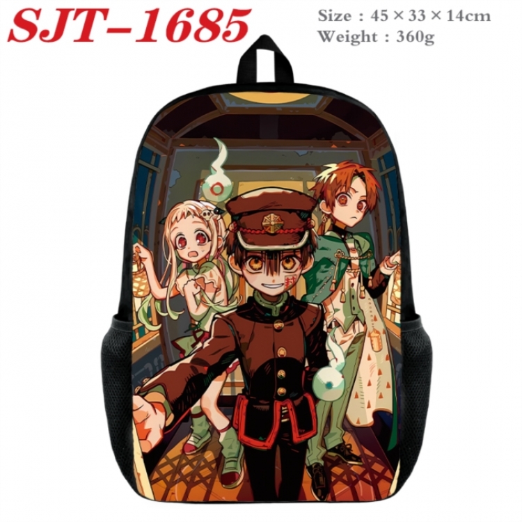 Toilet-bound Hanako-kun Anime nylon canvas backpack student backpack 45x33x14cm