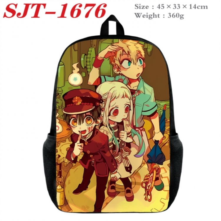 Toilet-bound Hanako-kun Anime nylon canvas backpack student backpack 45x33x14cm
