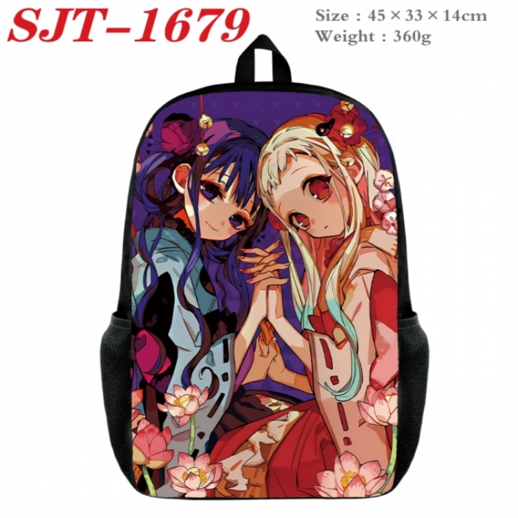 Toilet-bound Hanako-kun Anime nylon canvas backpack student backpack 45x33x14cm