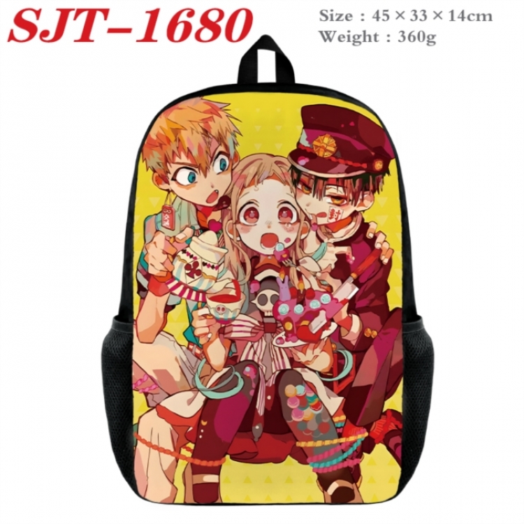 Toilet-bound Hanako-kun Anime nylon canvas backpack student backpack 45x33x14cm