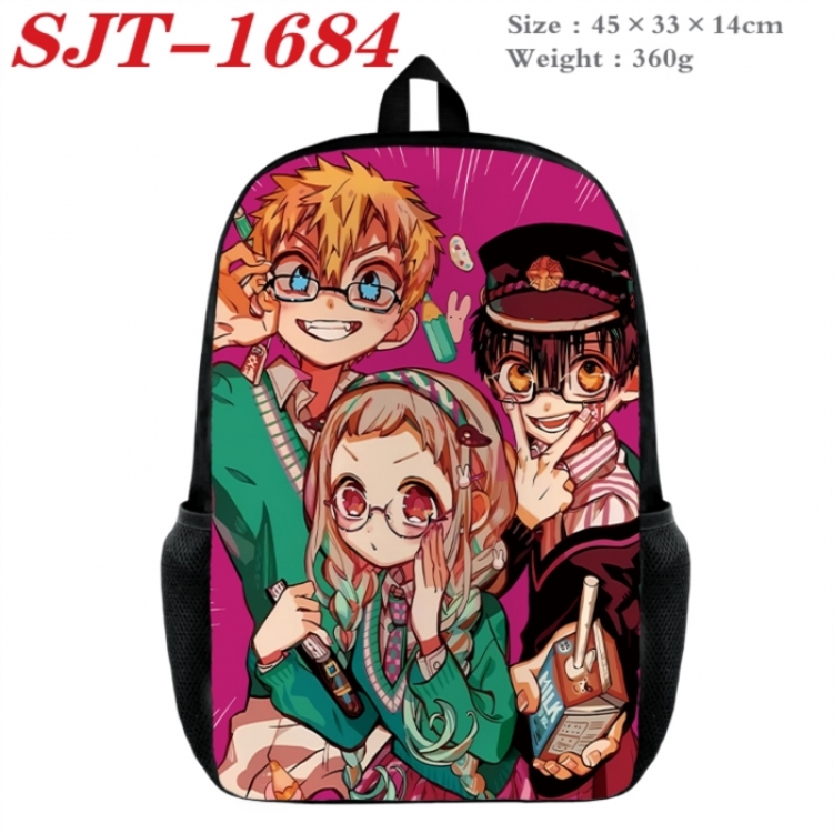 Toilet-bound Hanako-kun Anime nylon canvas backpack student backpack 45x33x14cm
