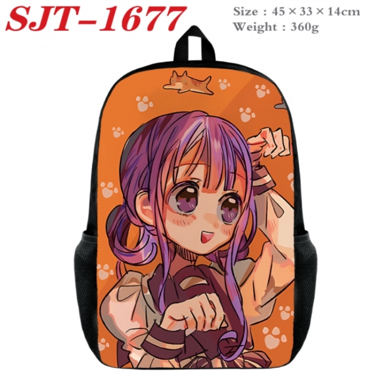 Toilet-bound Hanako-kun Anime nylon canvas backpack student backpack 45x33x14cm