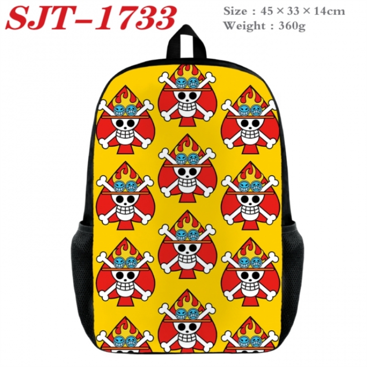One Piece Anime nylon canvas backpack student backpack 45x33x14cm