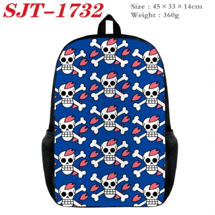One Piece Anime nylon canvas backpack student backpack 45x33x14cm