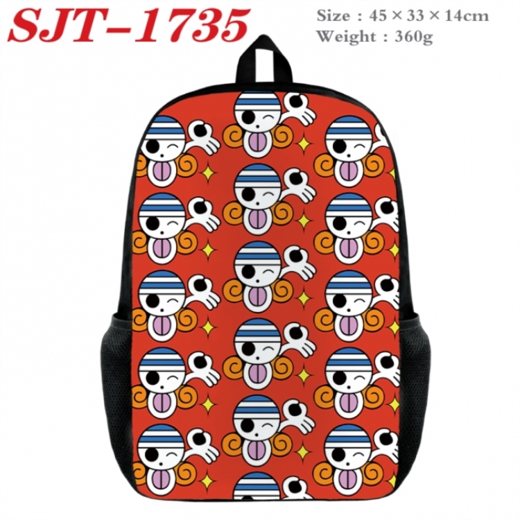 One Piece Anime nylon canvas backpack student backpack 45x33x14cm